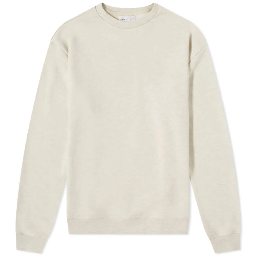 John Elliott Oversized Crew Sweatshirt in Oatmeal Heather