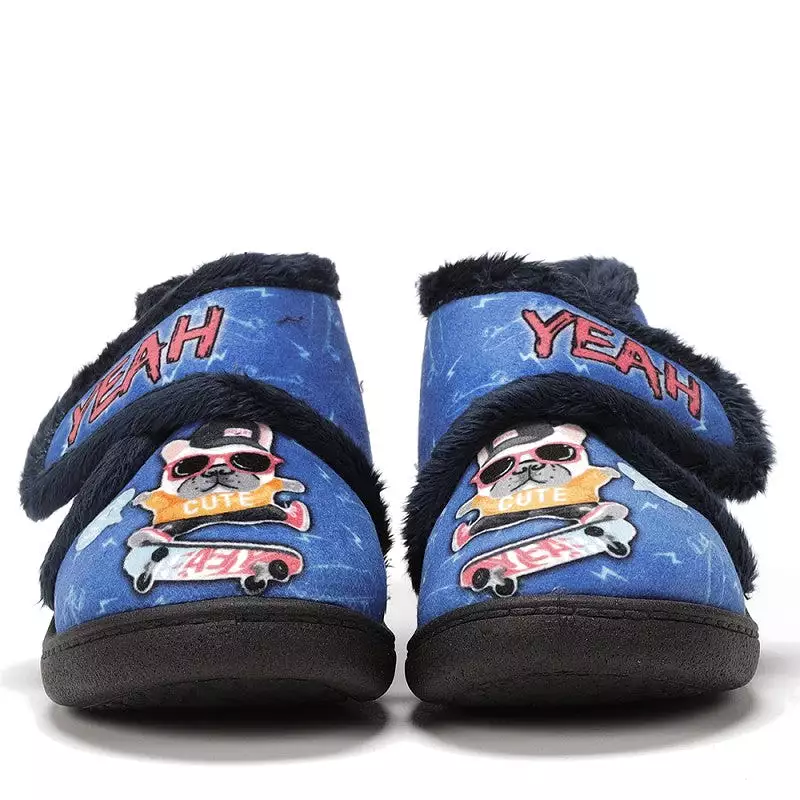 Kids Dog Theme Bedroom Slippers - Plumaflex | Sale Now | Strap Over Strap