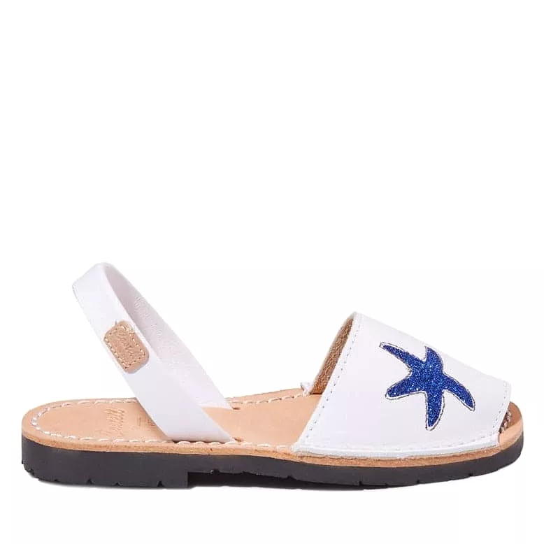 Kid's Leather Menorcan Sandal - Iker 1929 with Open Toe