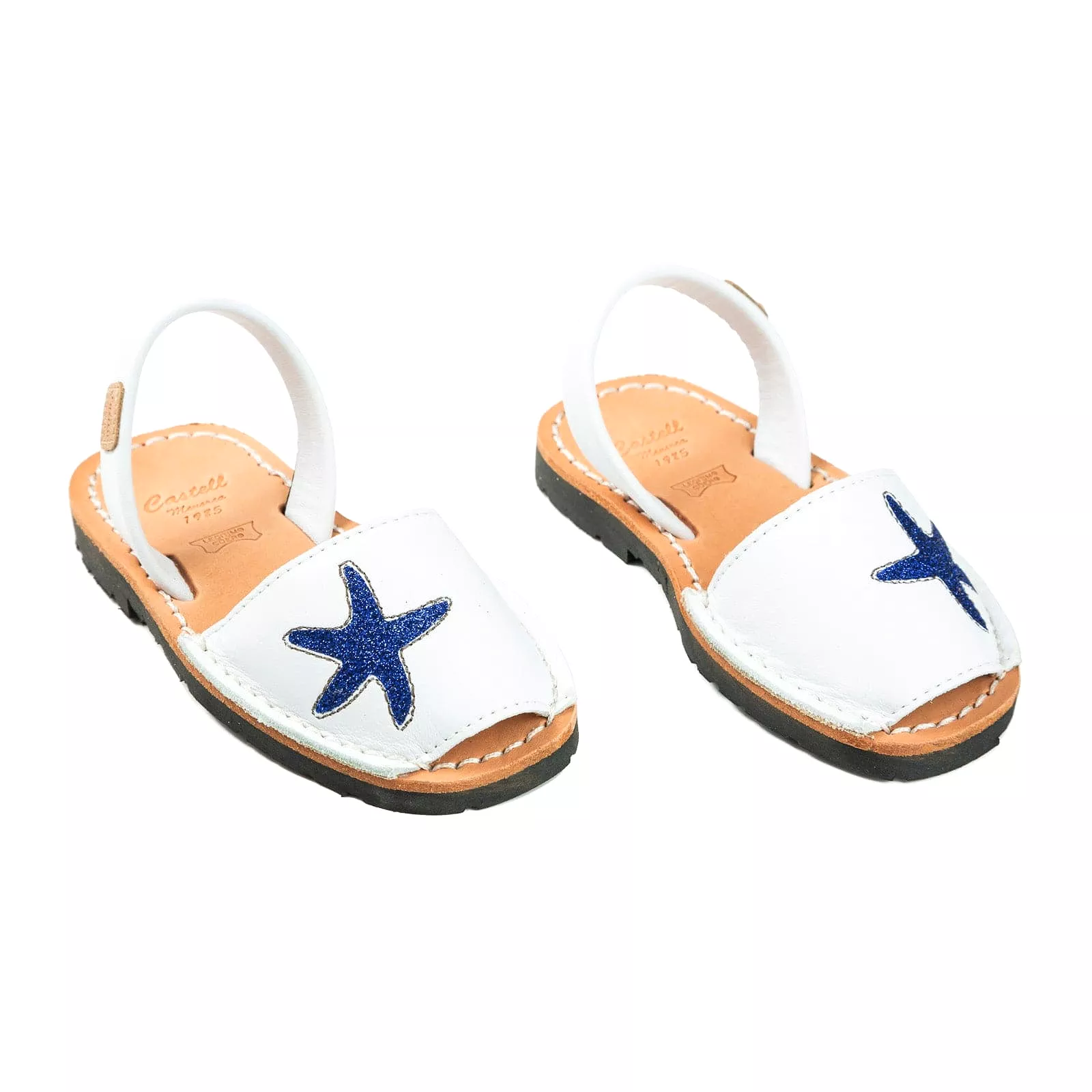 Kid's Leather Menorcan Sandal - Iker 1929 with Open Toe