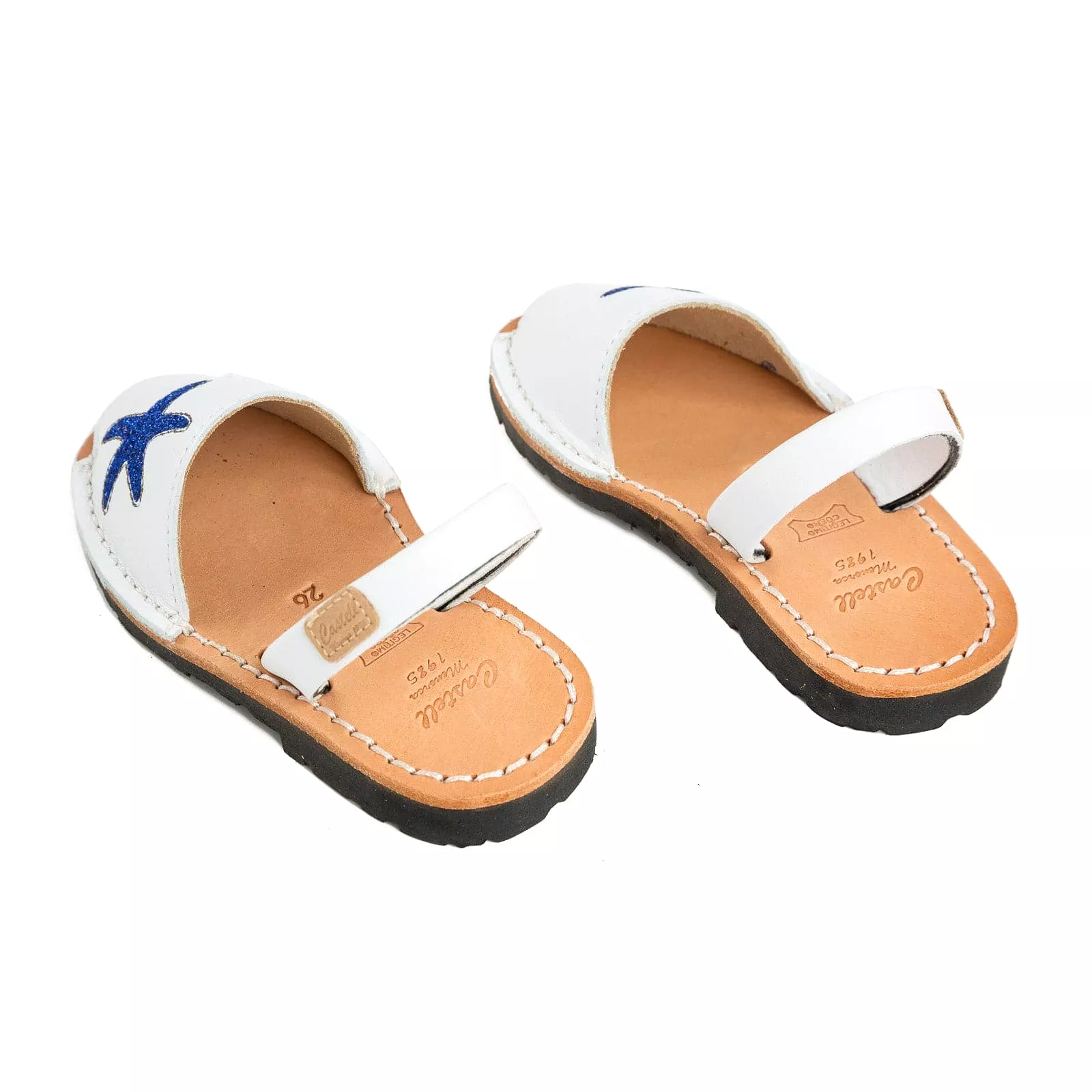 Kid's Leather Menorcan Sandal - Iker 1929 with Open Toe