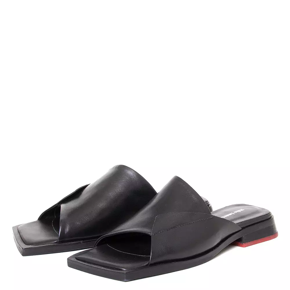 Lan Leather Slide Sandals for Women