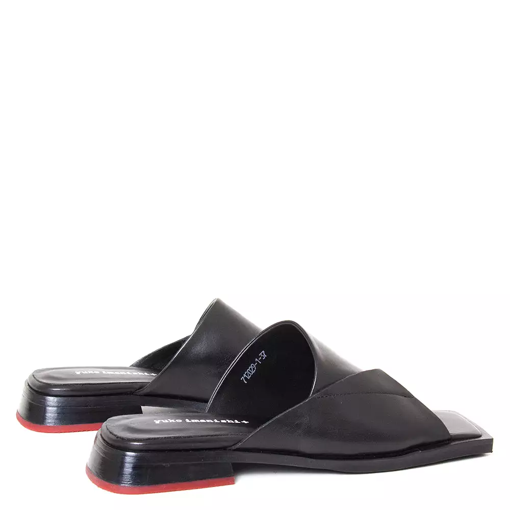 Lan Leather Slide Sandals for Women