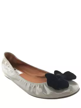 Lanvin Patent Leather Bow Ballet Flats 8.5