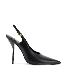 Larroudé Altuzarra black leather pump.