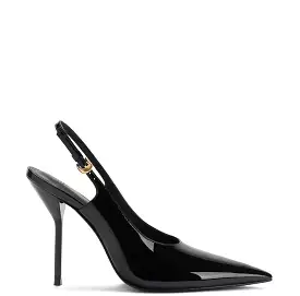 Larroudé Altuzarra Black Patent Leather Pump