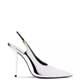 Larroudé x Altuzarra Silver Specchio Pump