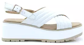 Le Ciel white leather platform sandal - shop now