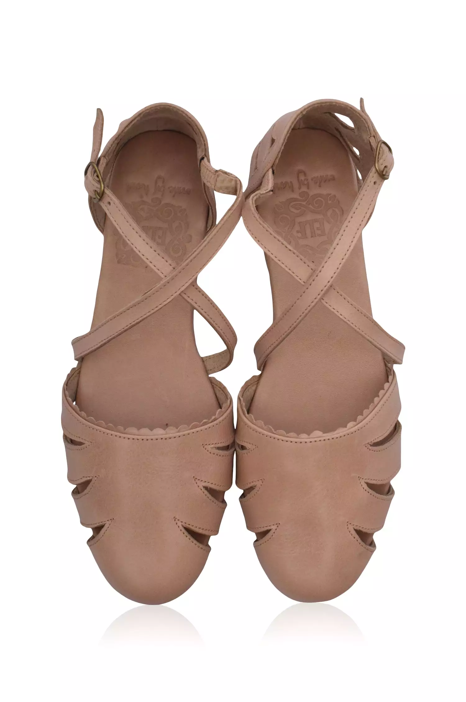 Leather Flats - Georgia Cut Out