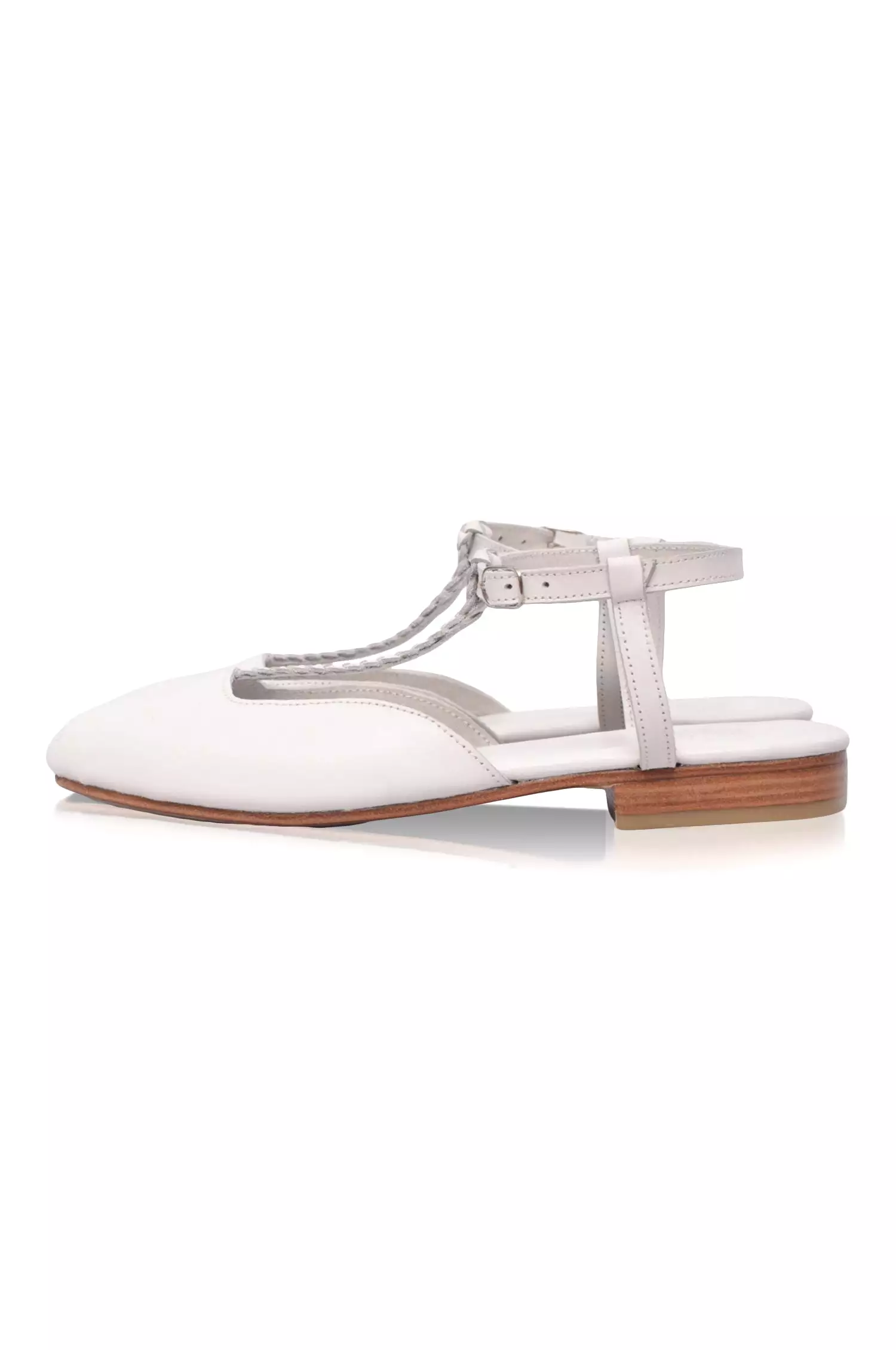 Leather Flats - Tresser Slingback