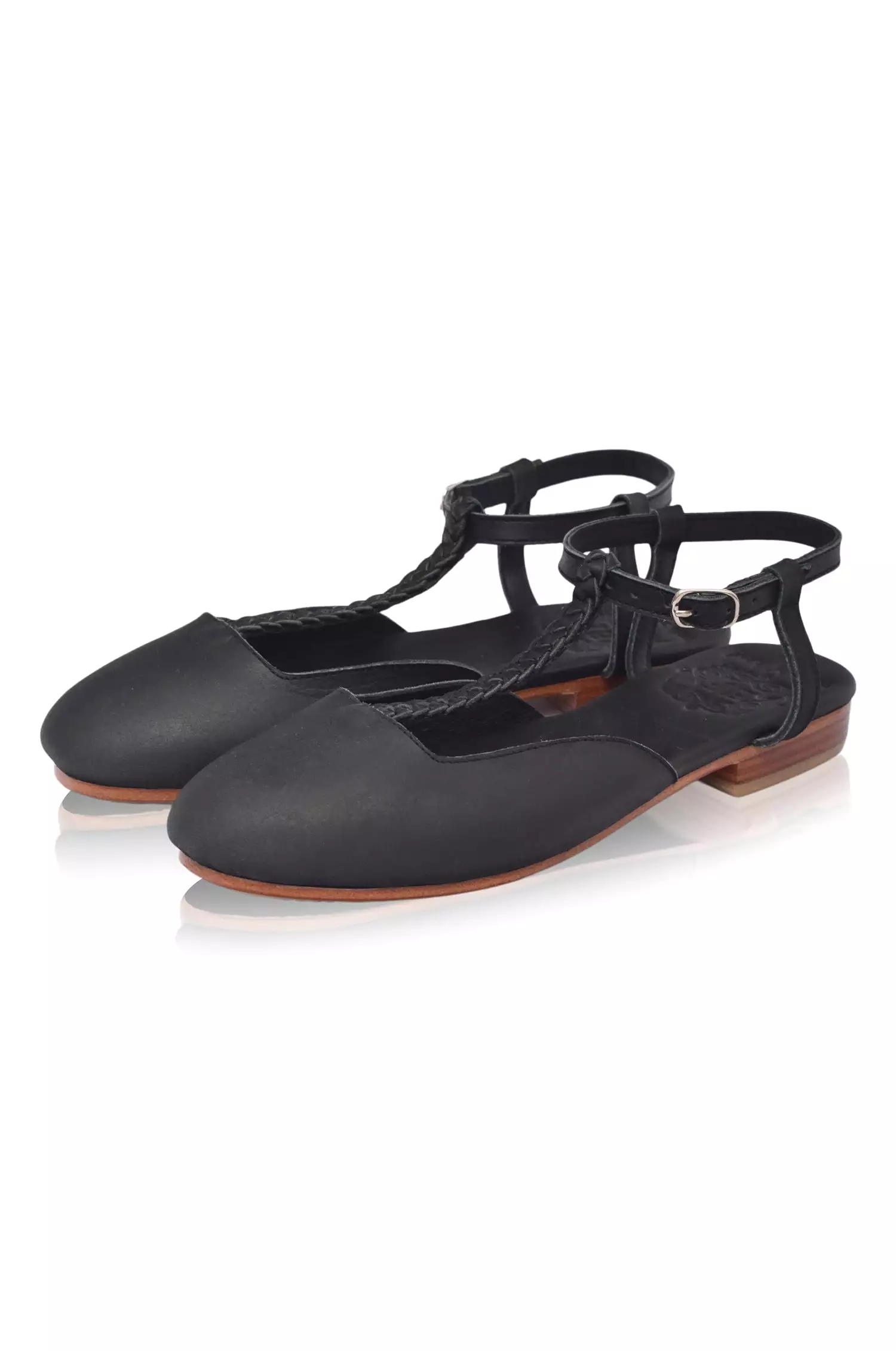 Leather Flats - Tresser Slingback