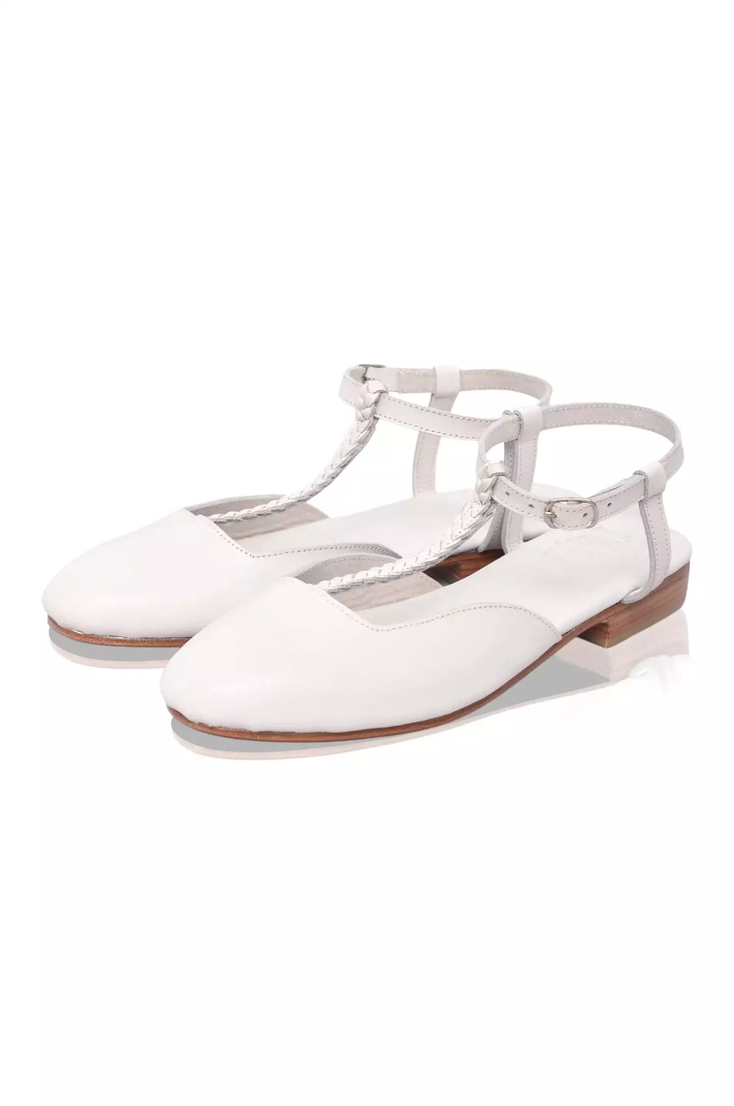 Leather Flats - Tresser Slingback