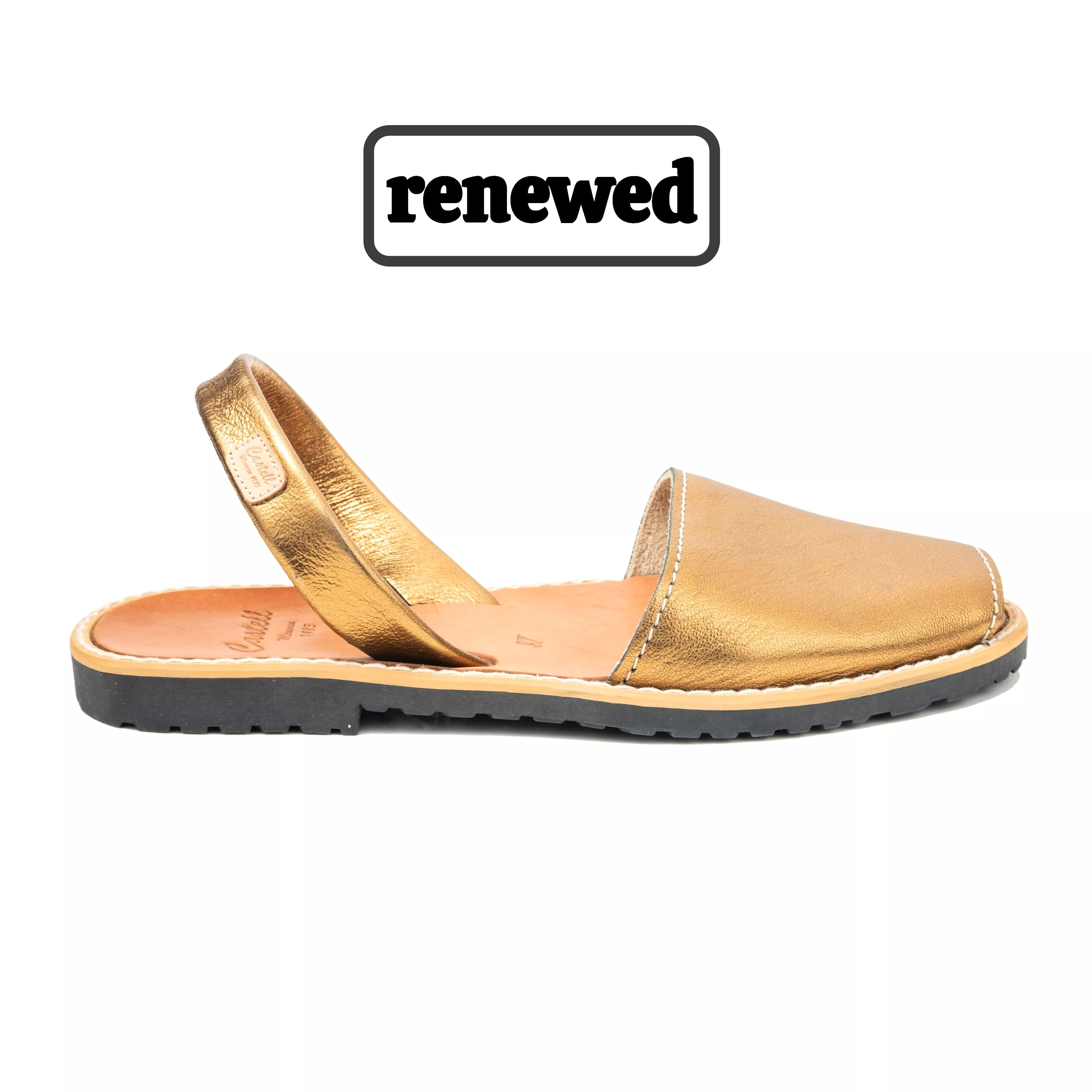 Leather Open Toe Menorcan Sandal for Kids - Iker 1097.