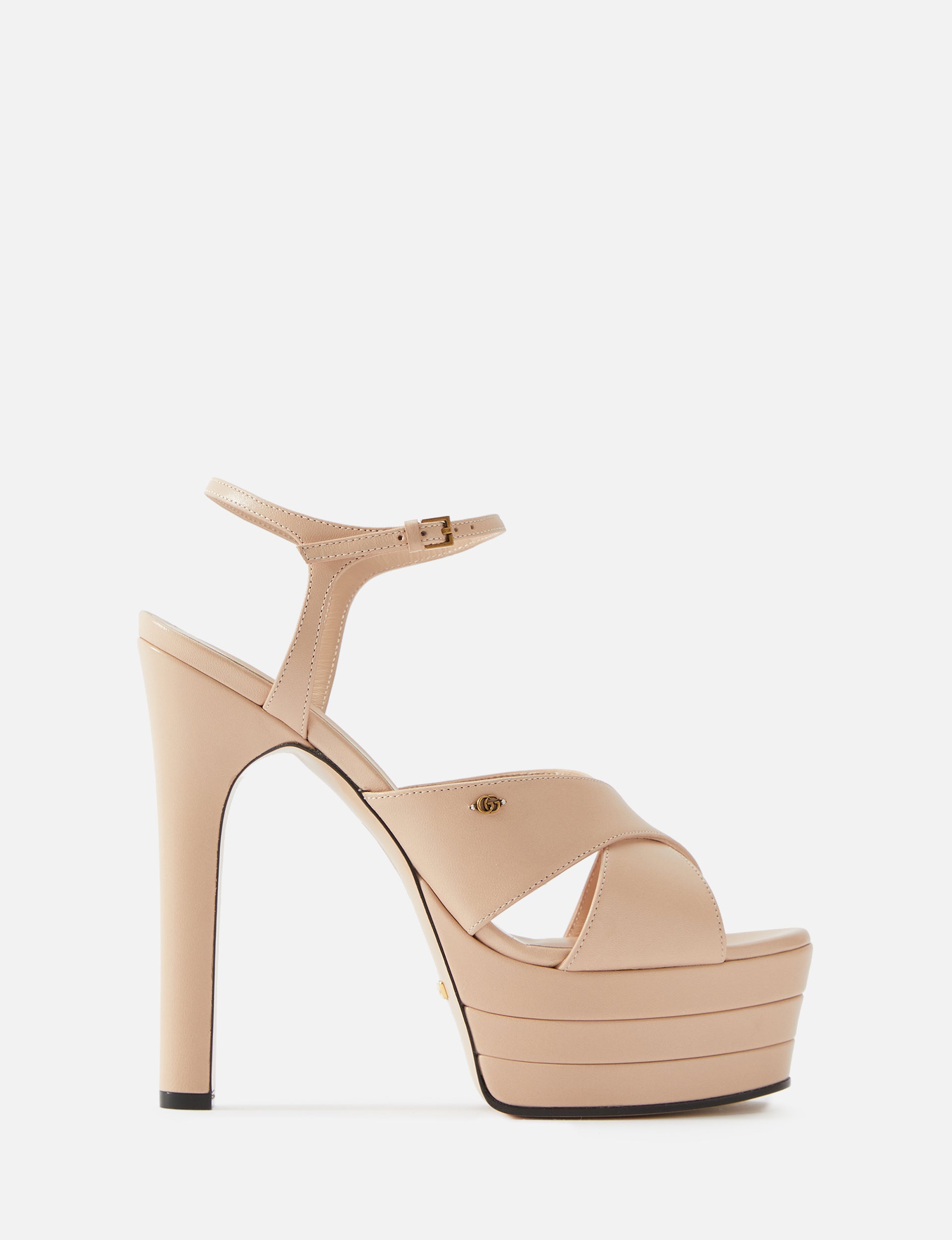 Leather Platform Heel