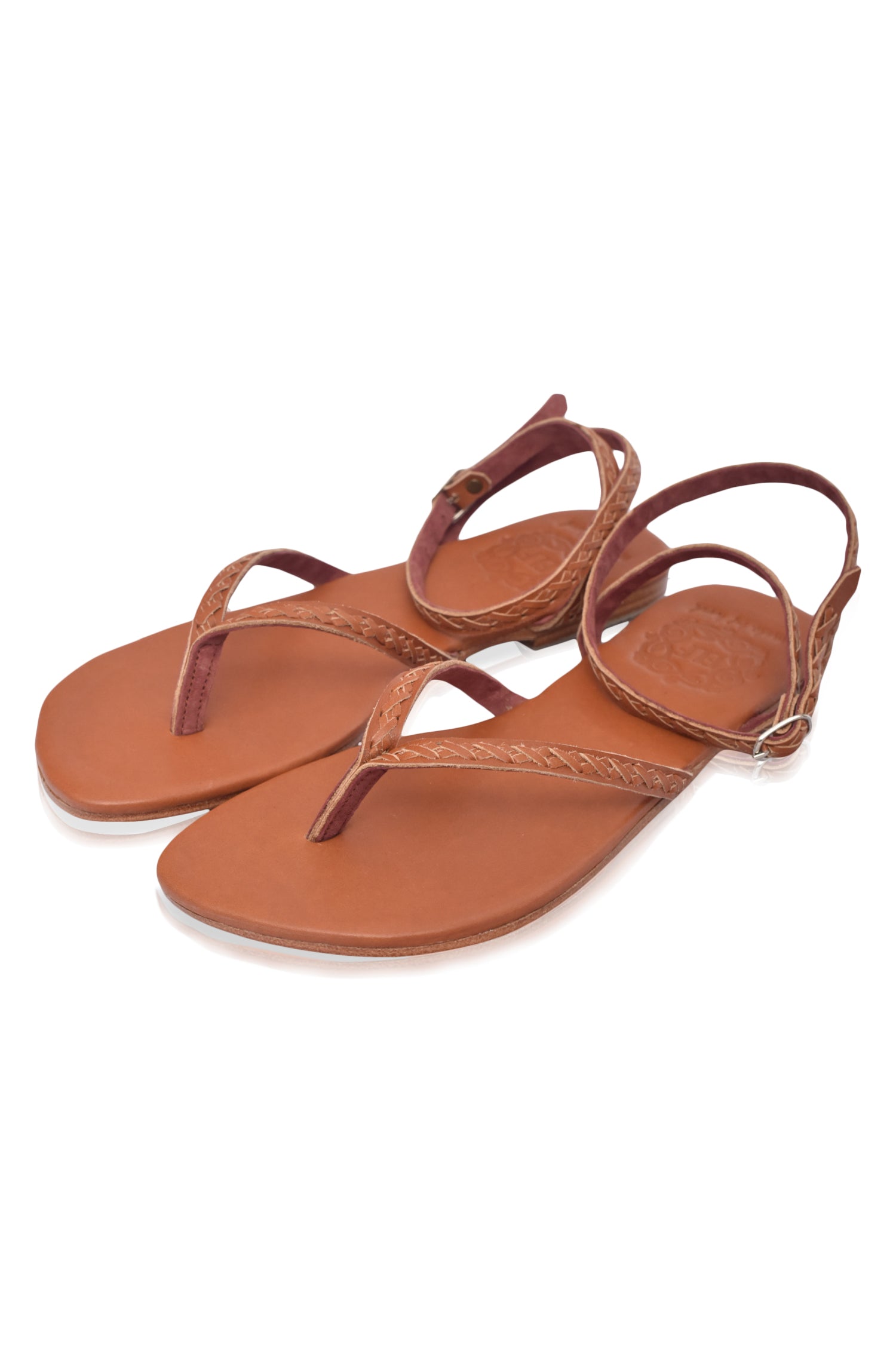 Leather Sandals with Starsand Design