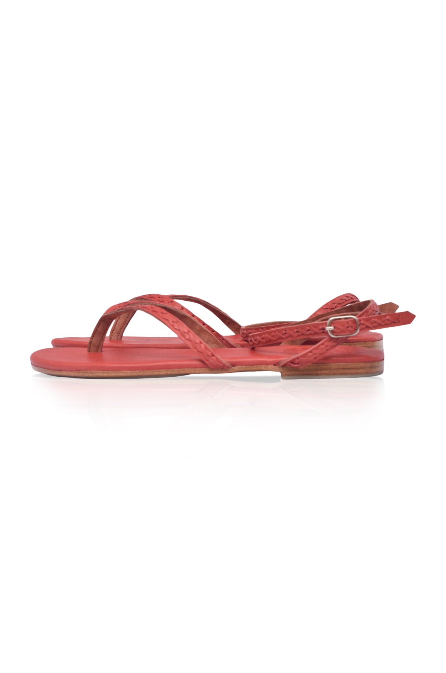 Leather Sandals with Starsand Design