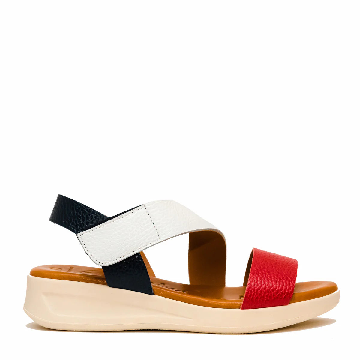 Leather Sandals with Velcro Straps