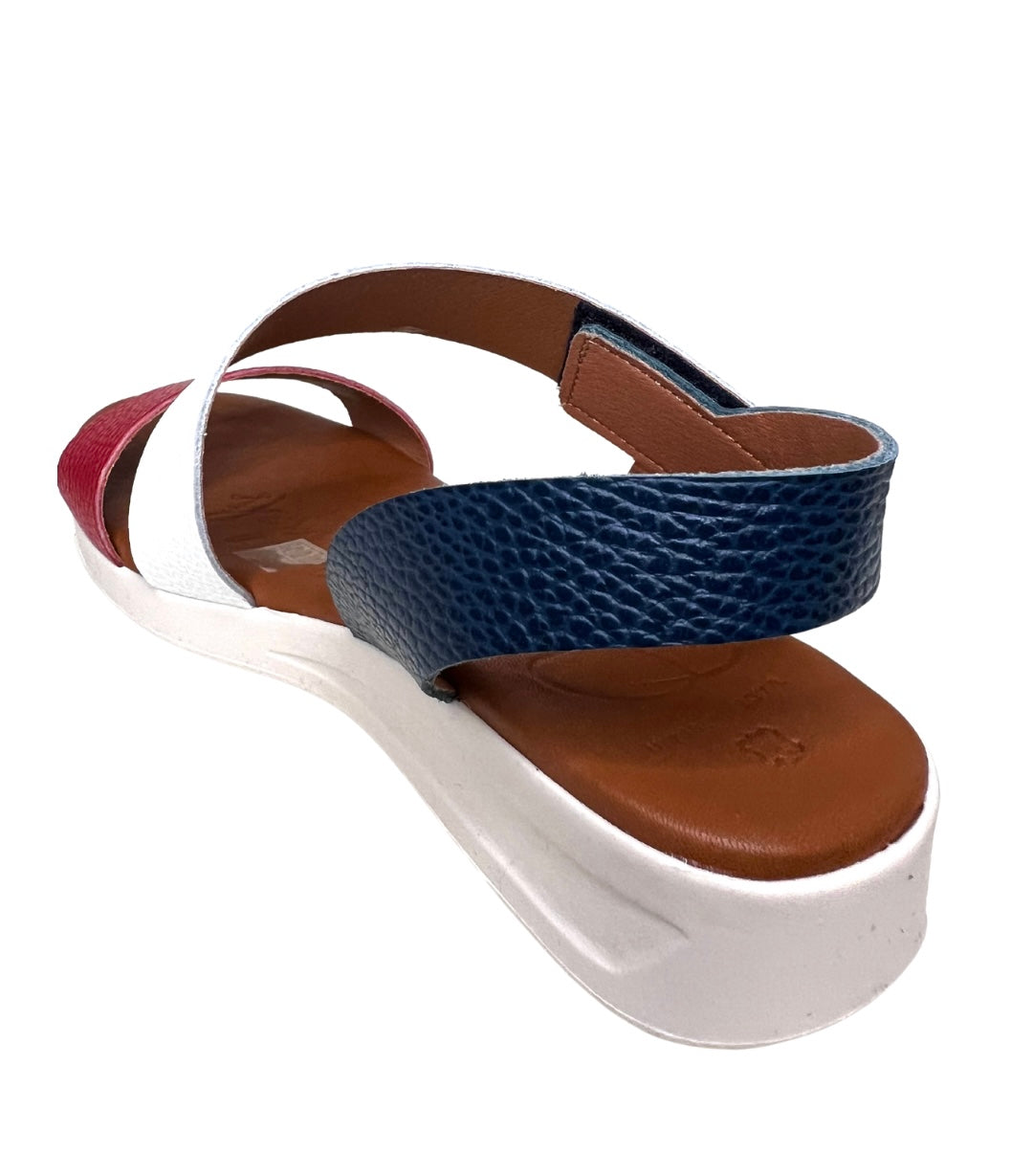 Leather Sandals with Velcro Straps