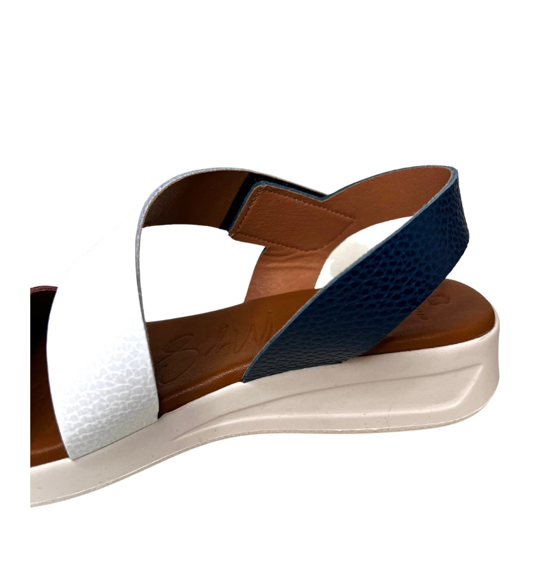 Leather Sandals with Velcro Straps