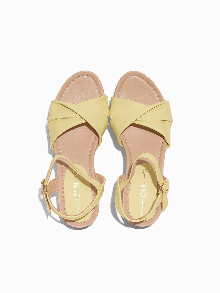 Lemon wedge sandals.