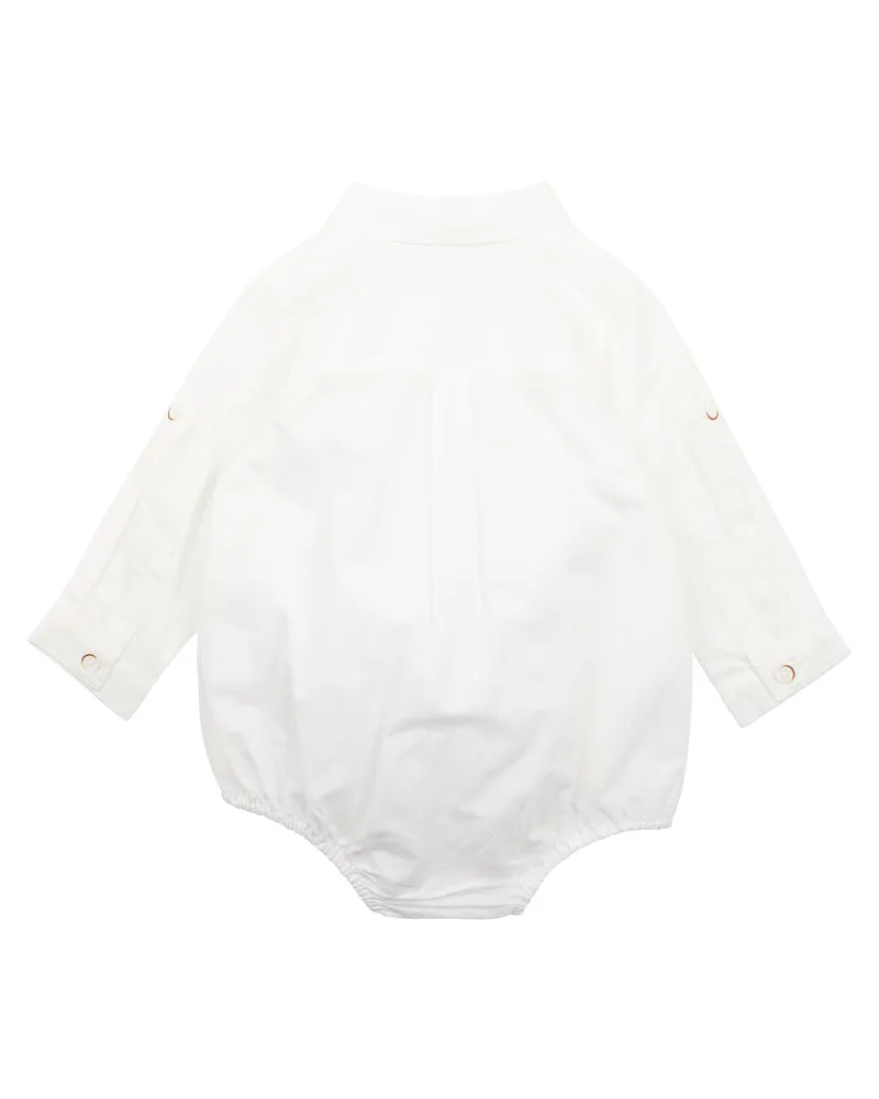 Liam Ivory Shirt Bodysuit Bebe