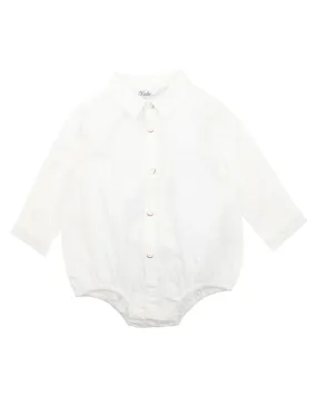 Liam Ivory Shirt Bodysuit Bebe