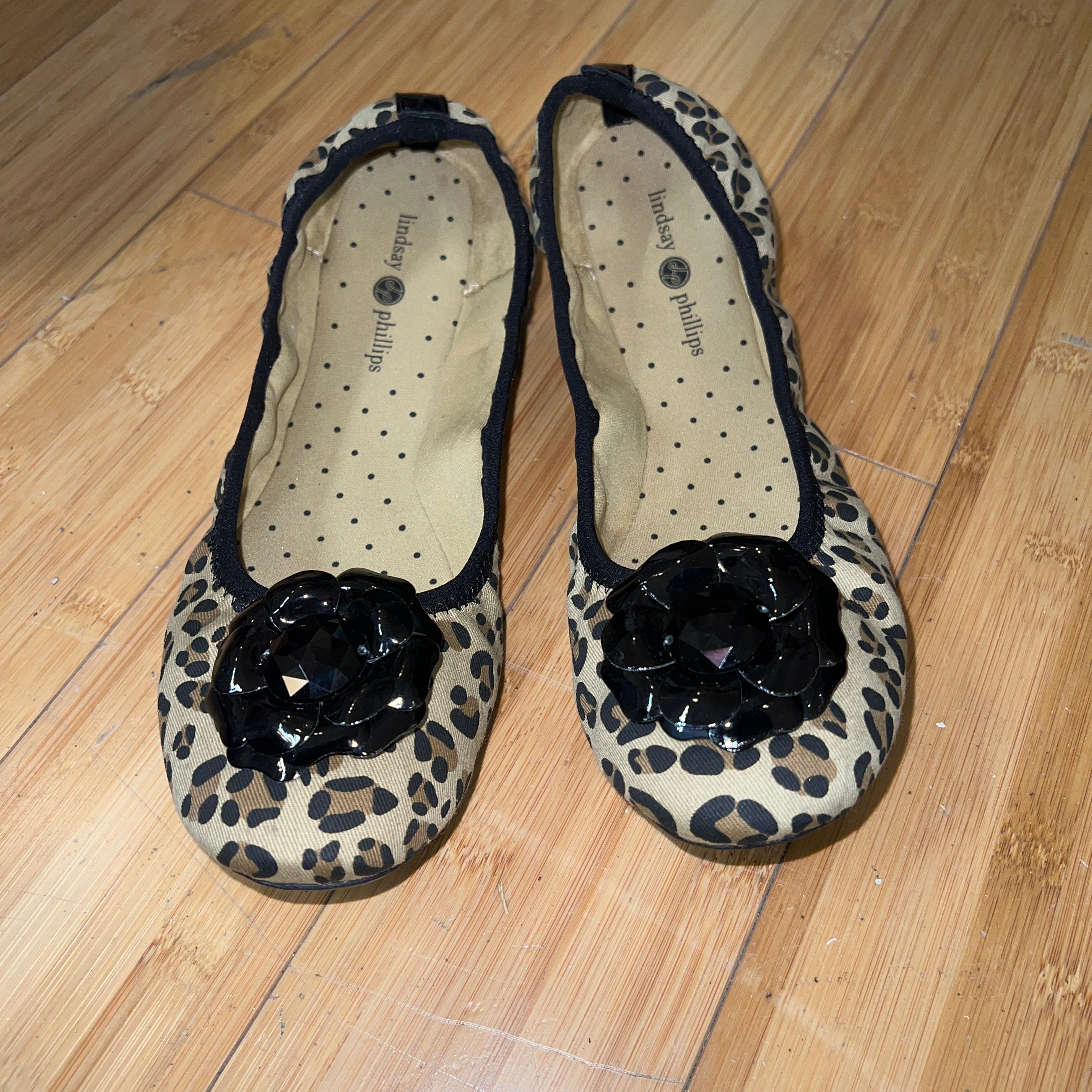 LINDSAY PHILLIPS Leopard Liz Ballet Flat - $64 MSRP