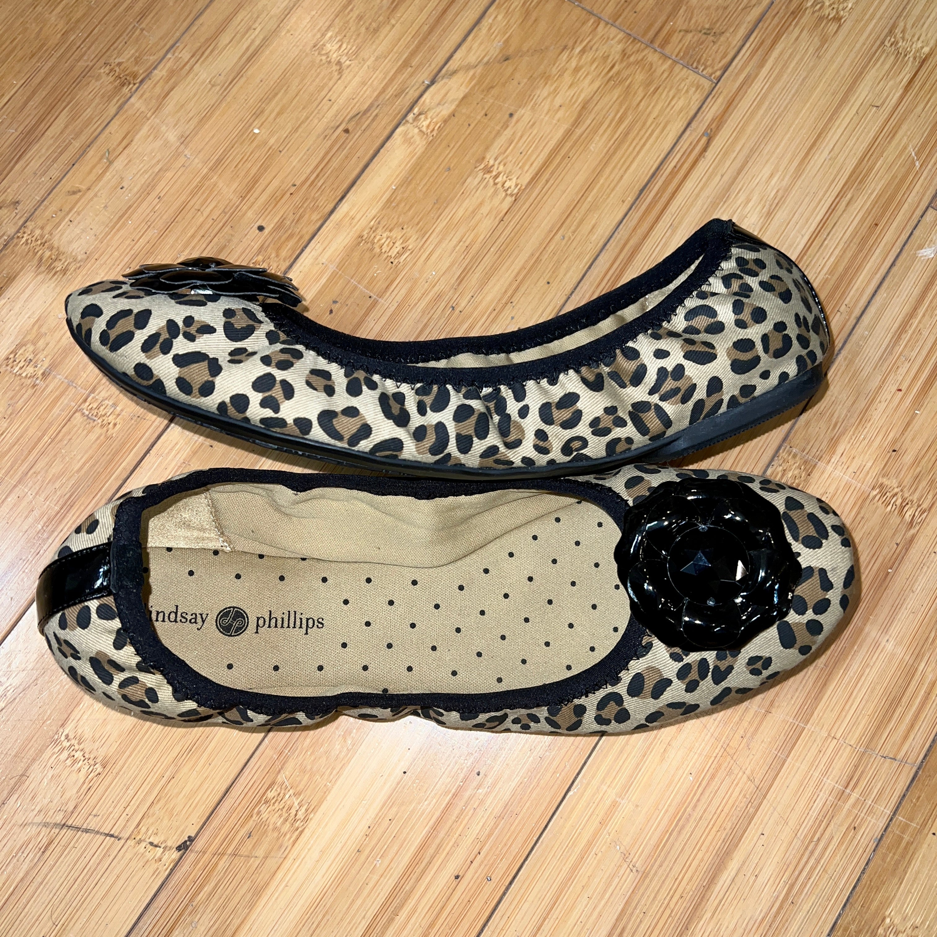 LINDSAY PHILLIPS Leopard Liz Ballet Flat - $64 MSRP