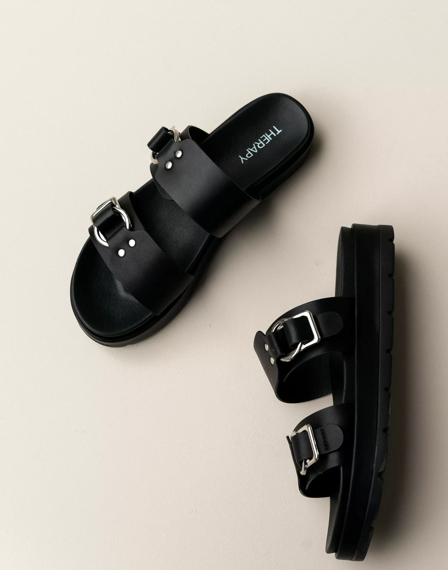 Litmus Sandals, Black - Therapy