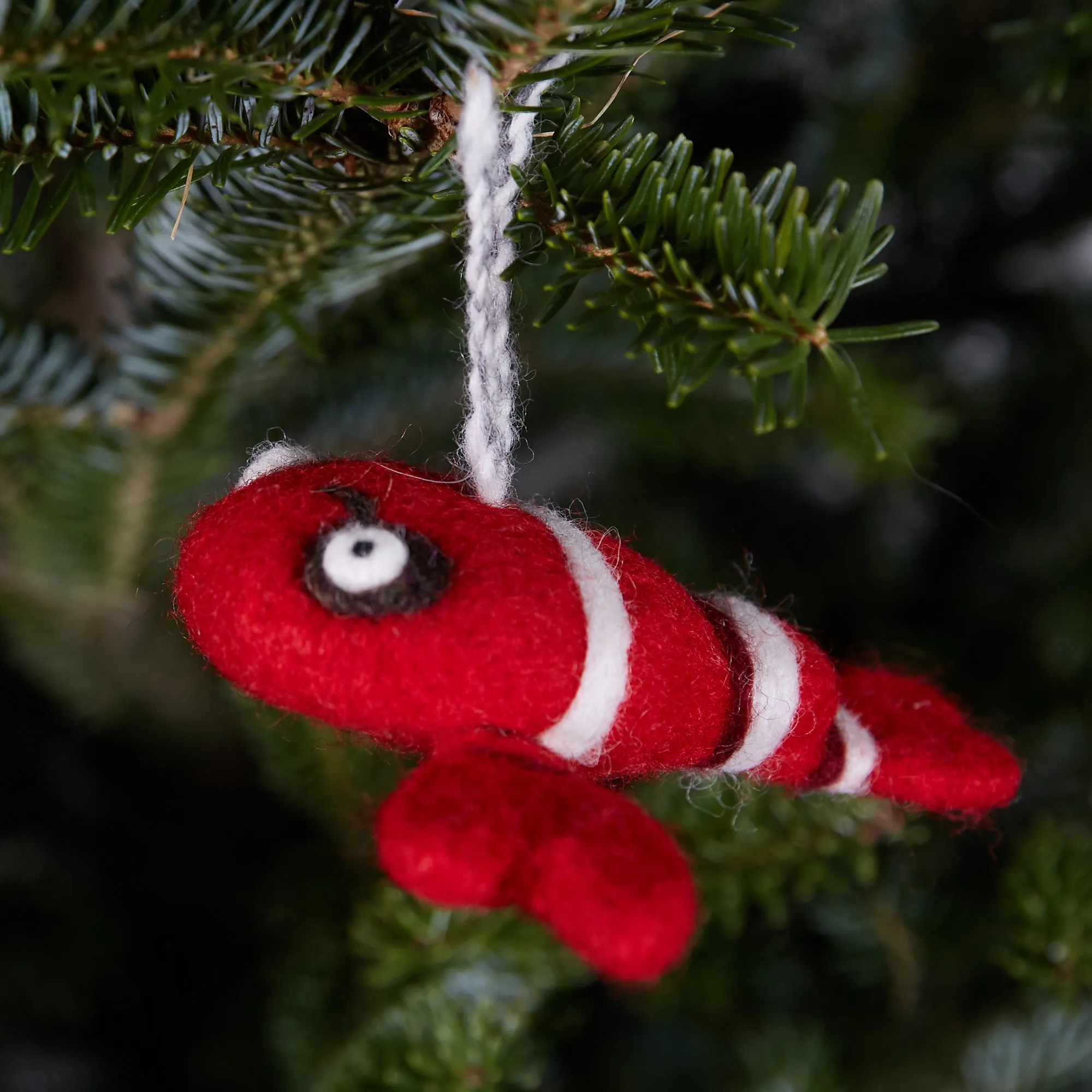 lobster wool ornament