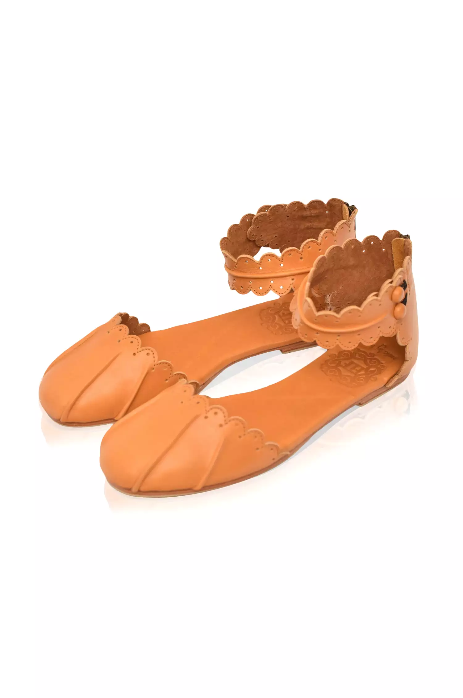 Lovebird Leather Flats