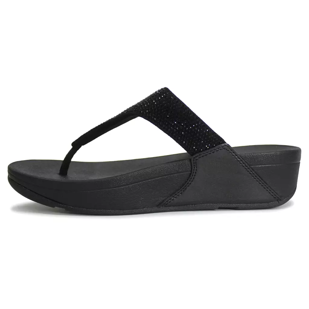 Lulu Crystal Sandals, Synthetic Toe Post, Women's.