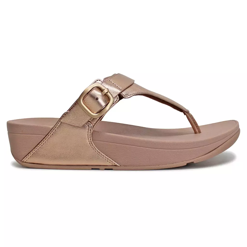 Lulu Women's Adjustable Toe Post Sandals (Leather)