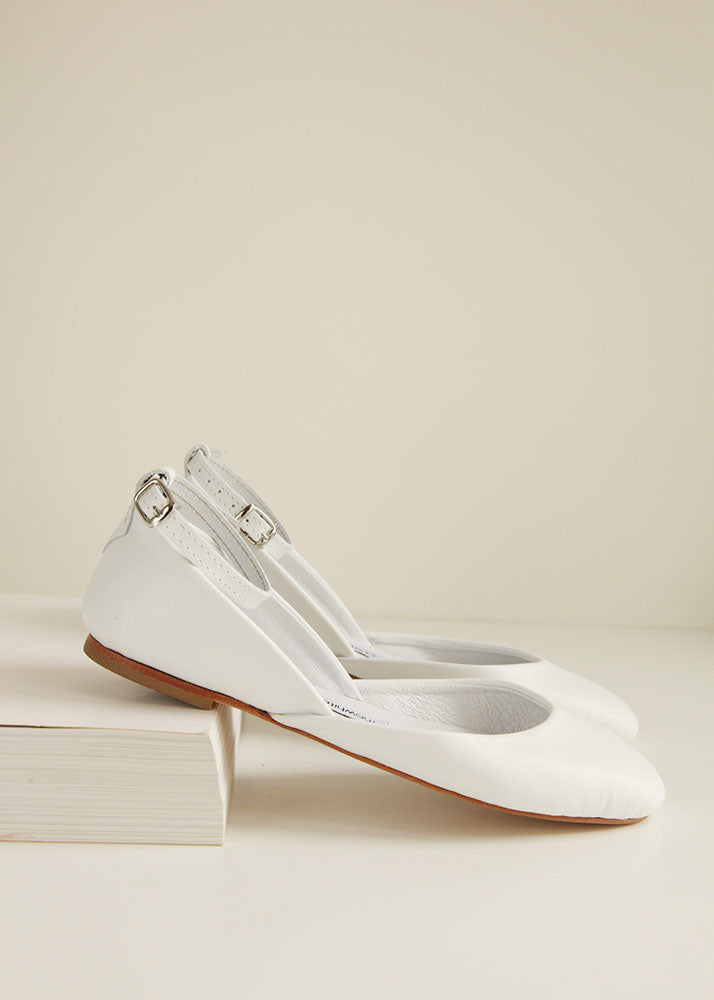 Luna Ballet Flats - Lilly White | Stylish and Comfortable