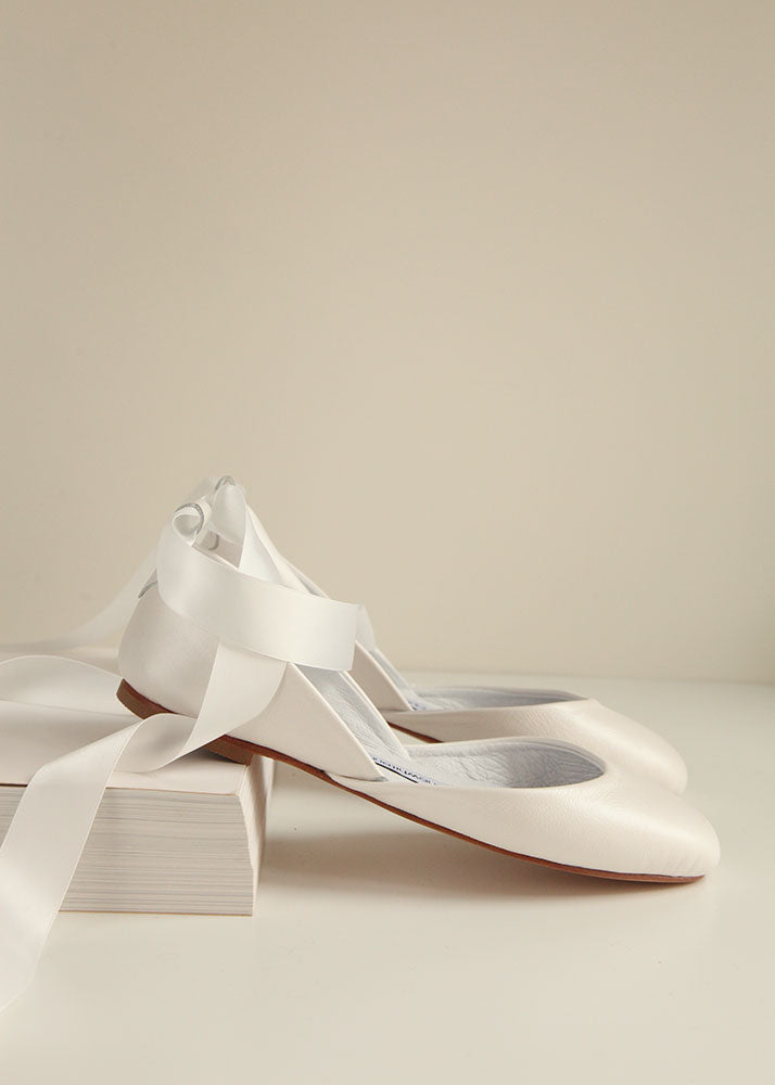 Luna Ballet Flats - Pearl Ivory Special Edition