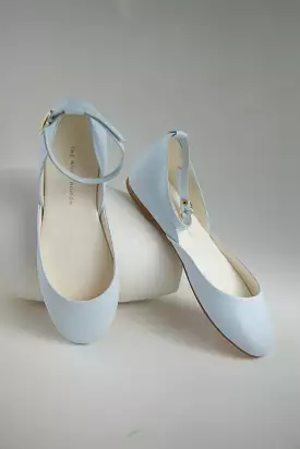 Luna Sky Blue Ballet Flats