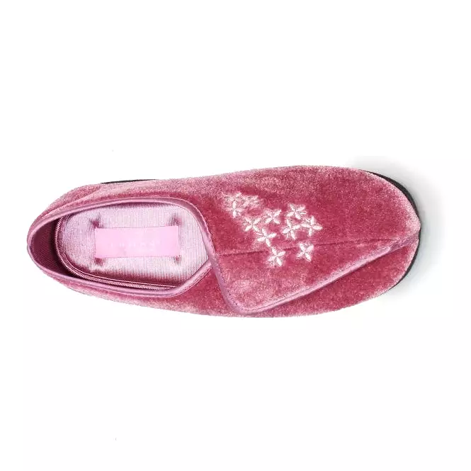 Lunar Soft Insoles Ladies Bedroom Slippers - Heather JULIET