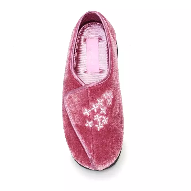 Lunar Soft Insoles Ladies Bedroom Slippers - Heather JULIET