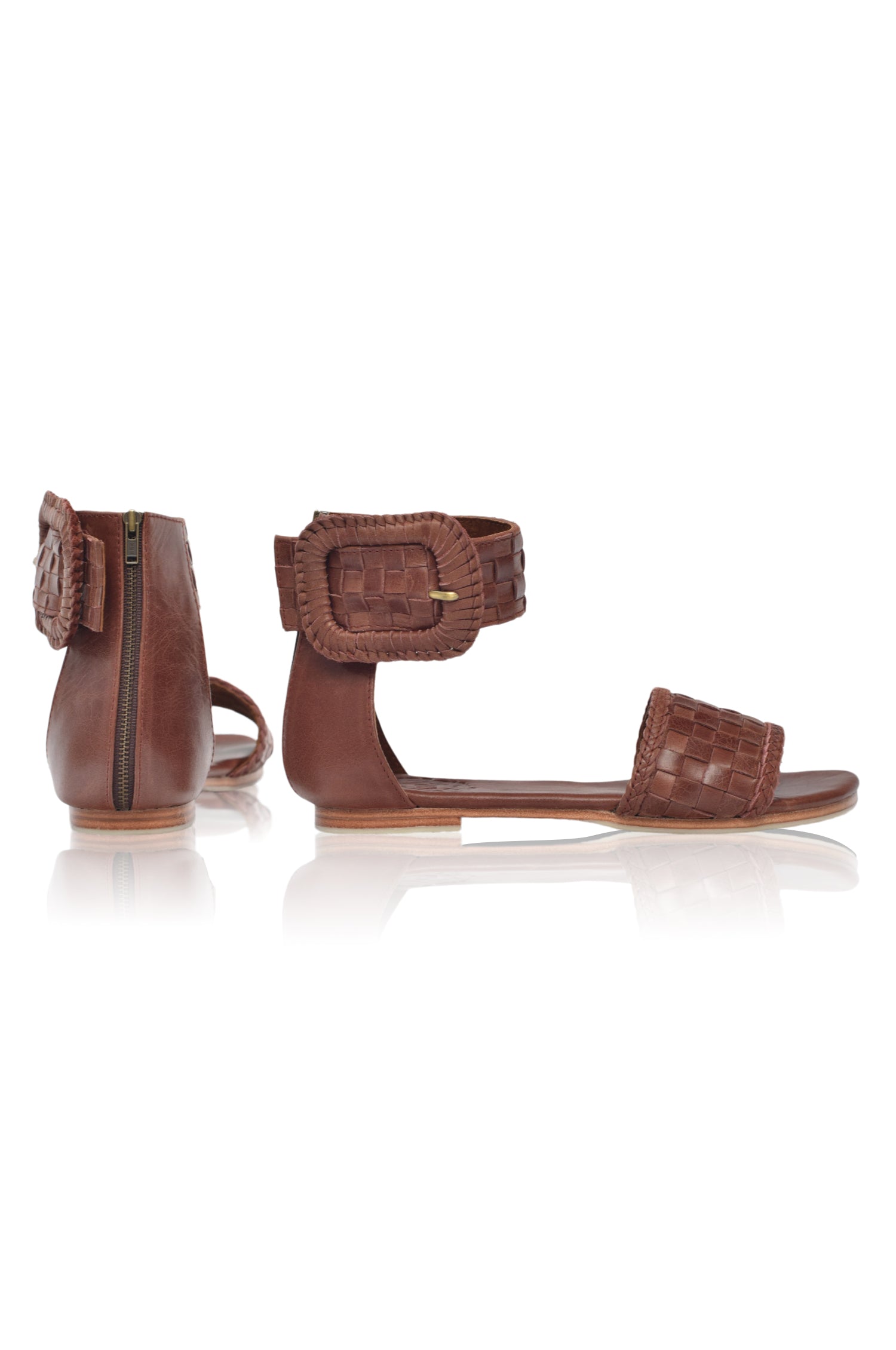 Madagascar Woven Leather Sandals - Shop Now