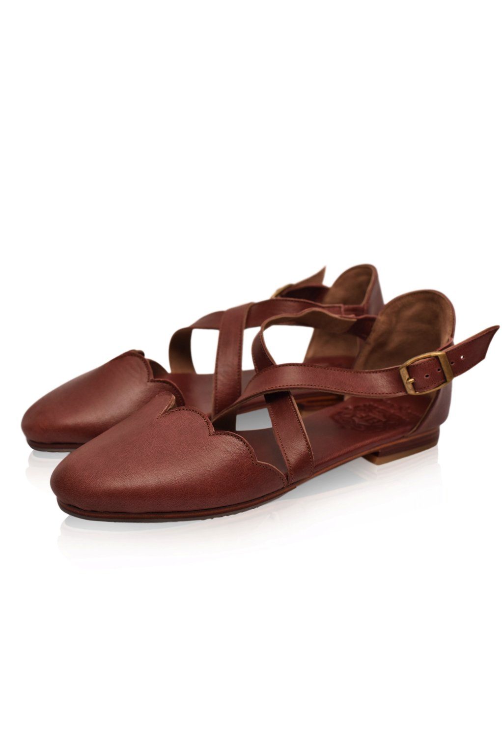 Mangrove Leather Flat Shoes.