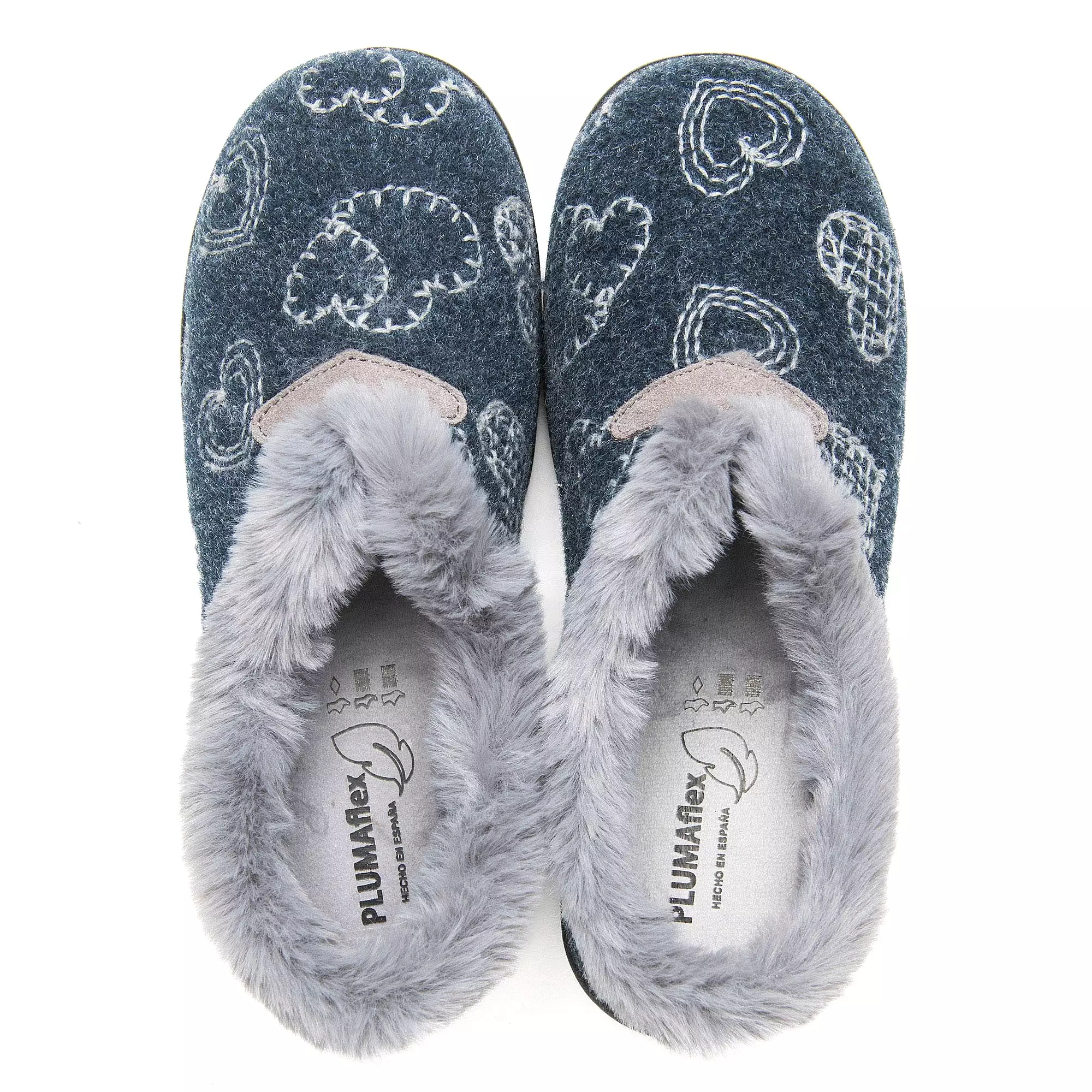 Marine Bedroom Slipper Mule with Plumaflex Memory Foam