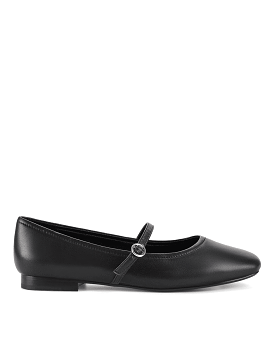 Mary Jane Ballet - Black Leather | Rey Footwear