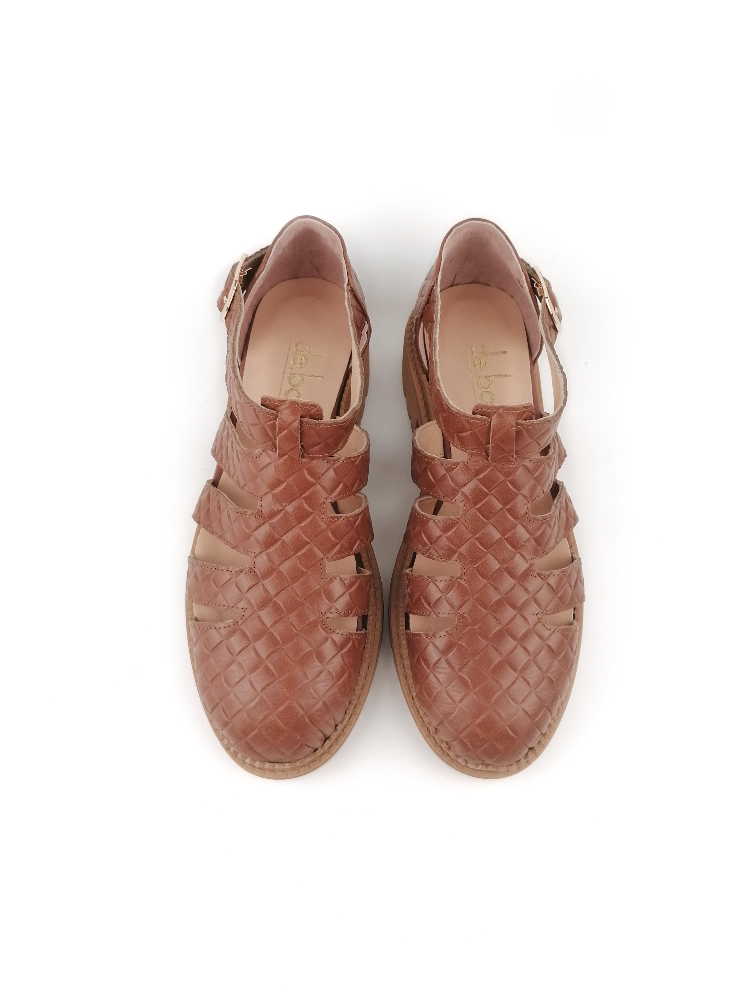 Matilda brown leather flats