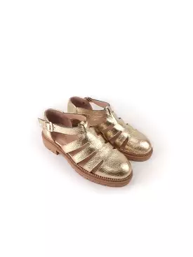 Matilda Gold Leather Rubber Flats - Search Result: Matilda Women's Gold Leather Rubber Flats