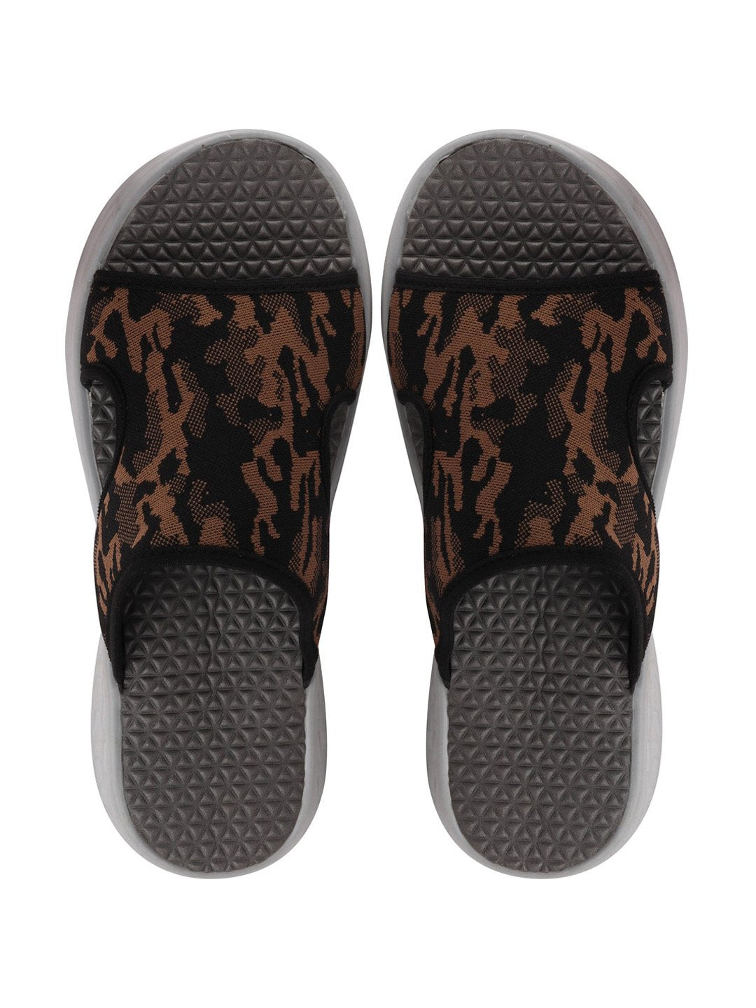 Men Army Casual Army Print Slip-On Slide Flip-Flops