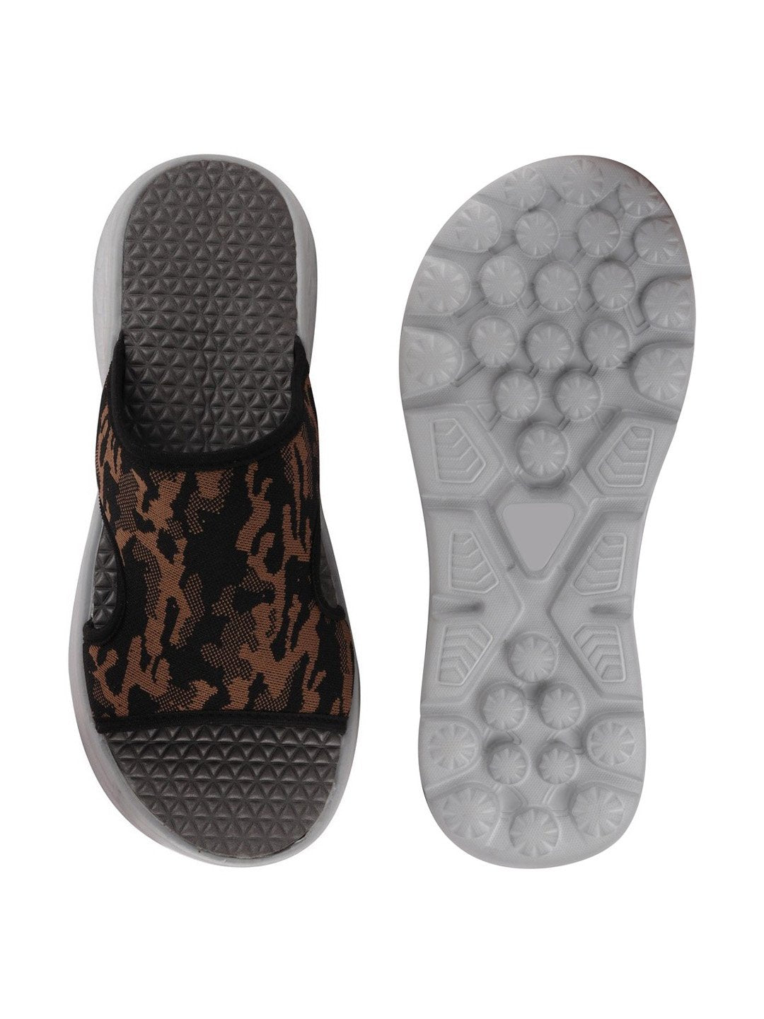 Men Army Casual Army Print Slip-On Slide Flip-Flops