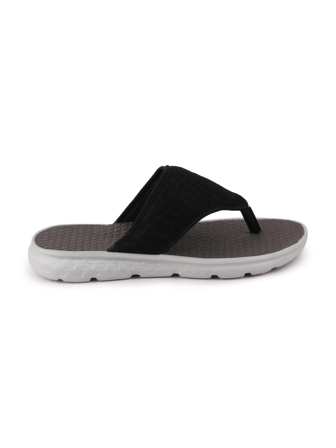 Men Casual Black Slip-On Flip-Flops