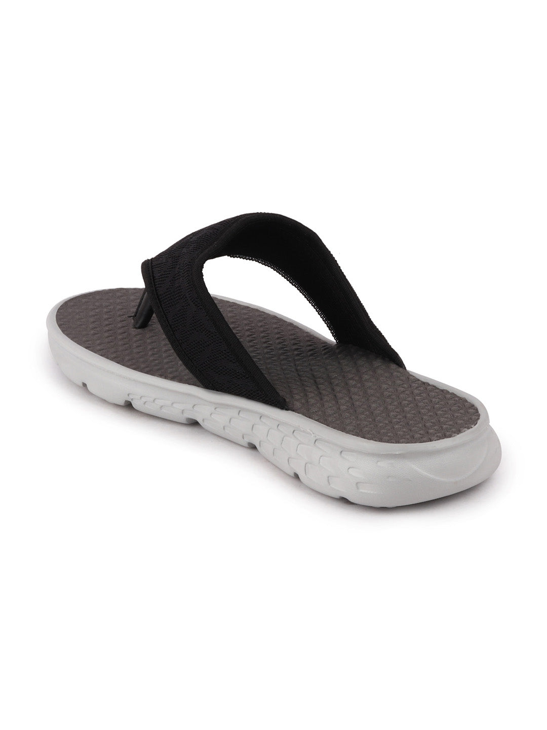 Men Casual Black Slip-On Flip-Flops