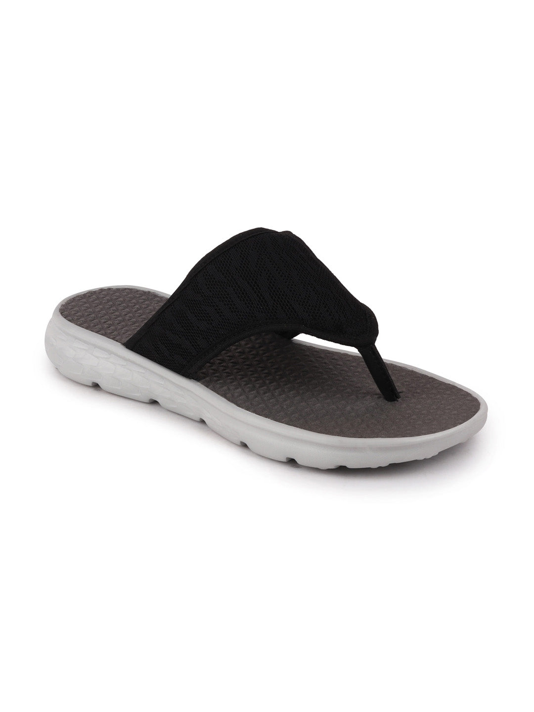 Men Casual Black Slip-On Flip-Flops