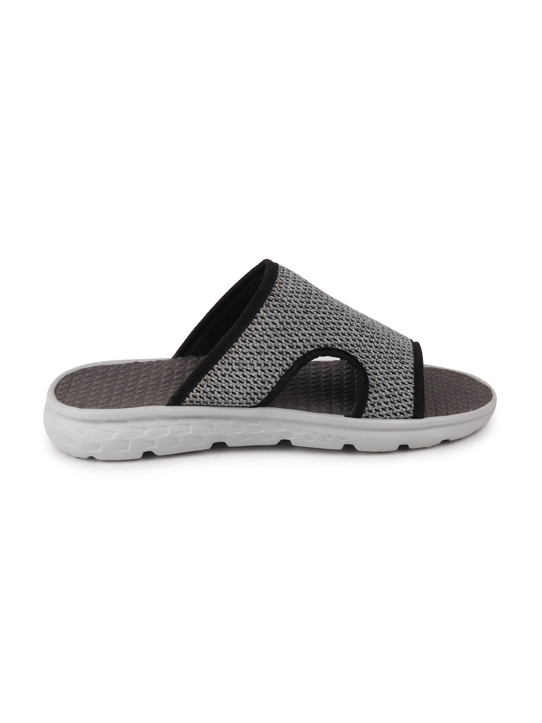 Men Gray Casual Slip-On Slider Flip Flops